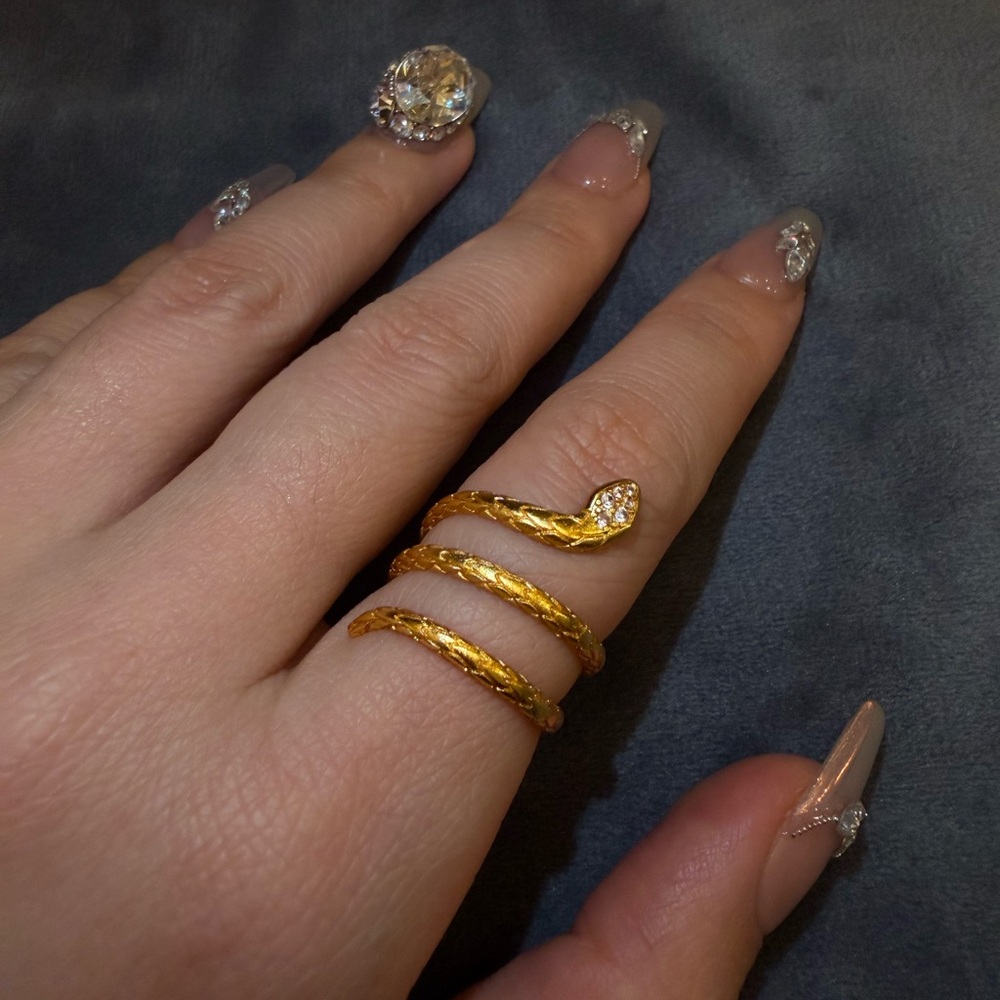 Sold! Adjustable Golden Snake Ring